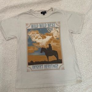 Wild West Kids T-Shirt - Cream